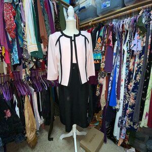2 PC Dress & Jacket*EUC*Sandra Darren*Elegant Styling
